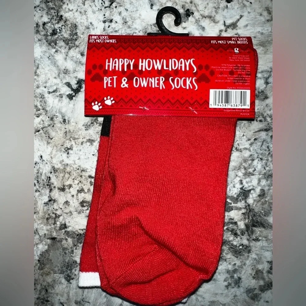 NWT Christmas Pet and Owner Socks